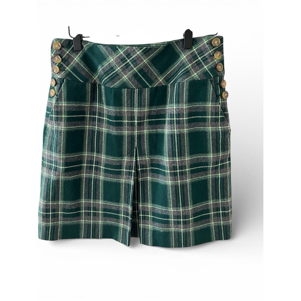 Ann Taylor women’s plaid mini skirt Y2K Preppy 100% cotton size 2